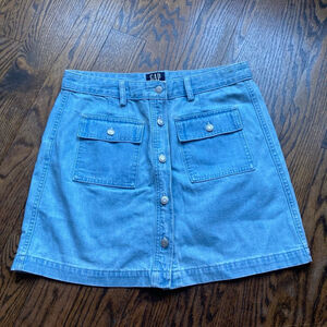 Women's Gap Denim Skirt, Size 30, Light Blue